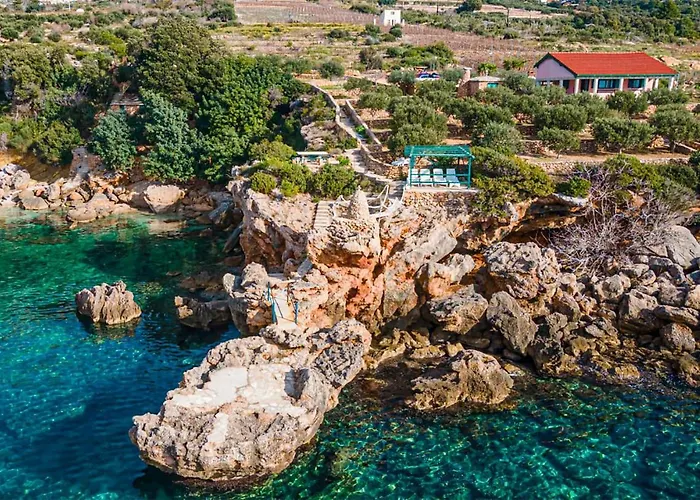Amazing Home In Postup With House Sea View photo