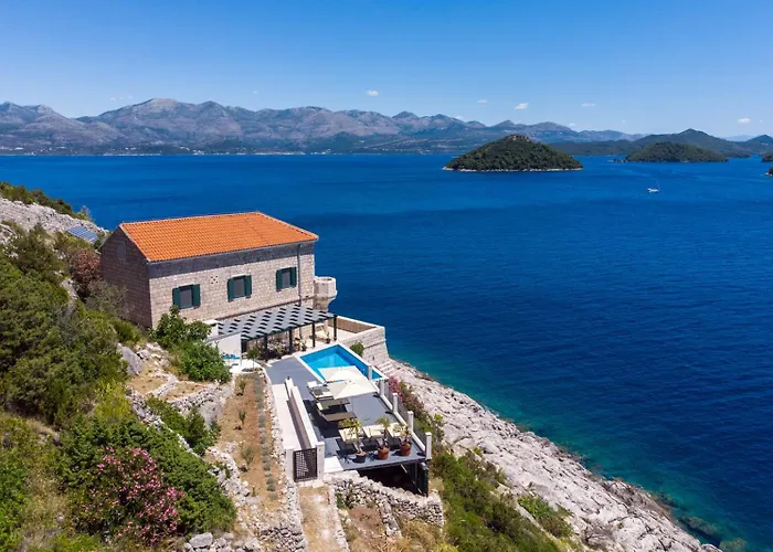 Unique Lighthouse Olipa Island Villa Przina photo